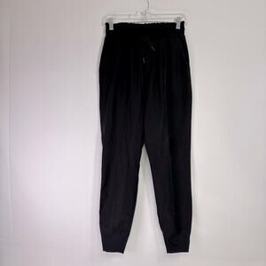 ZYIA Classic Black Nylon Joggers Size Small XX0973